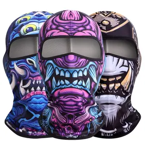 Stay Cool and Dry: The Ultimate Outdoor Cycling Hood - Quick-Dry Sweat-Absorbing Halloween Skull Mask, Men's Exclusive Protective Gear