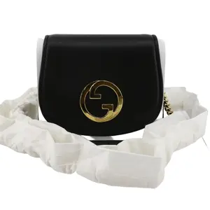 Pre-owned GUCCI leather Small Leather Goods Guccie Blondie Wallet on chain