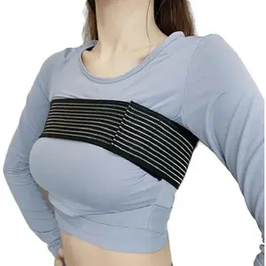 High-Impact Breast Support Band,No-Bounce,Post Surgery Bra Strap,Adjustable Extra Sports Bra, Large Breast Stabilizer Band
