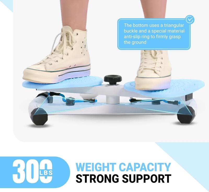 Waist Twister, Waist Twister Ab Machine with 300 lbs Weight Capacity Anti-Slip Twist Board | Noiseless, Non-Slip + Resistance Bands | Waist Sculptor – Perfect for Home Gym Daily Exercise