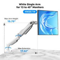 Single Monitor Arm White