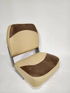 Boat Seat Fold Down Low Back Sand / Brown 1001-AHJ by Horizon Manufacturing