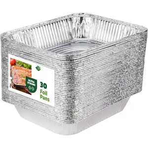 Comfy Package [30 Count] 9 x 13 Aluminum Foil Pans Half Size Deep Steam Table Pans