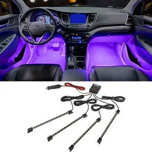 Ledglow 4Pc Purple LED Interior Underdash Lighting Kit LEDGlow