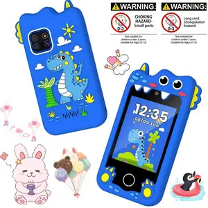 Kids Learning Toy Phone, Touch Screen, 8GB Storage, Educational Toy, Learning Tool, Multifunction, Soft Silicone Shockproof Case, Capture Life Moments, For Family Gatherings, Ideal Christmas Birthday Gift For 3-12 Year Old Boys & Girls