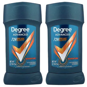 Degree Advanced, 72H Body Heat Activated™, Antiperspirant Deodorant, Adventure, 2 Pack, 2.7 oz (76 g) Each