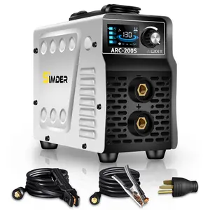 S SIMDER Mini Stick/TIG 2In1 Welder ARC200S 110v/220v 130A WeldingMachine inverter Portable with arc force anti-stick Digital LCD Stick Welder Machine