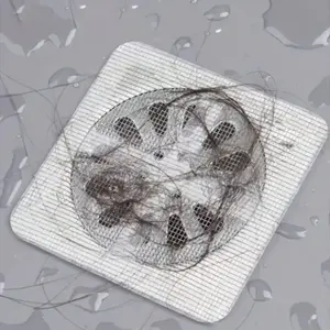 50 Hair Catcher Drain Stickers: Hair Protection, Shower Drain Blocker, Easy to Use, No Power Required