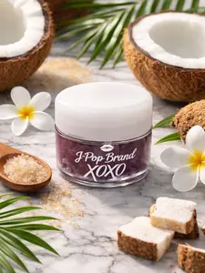 J Pop Brand Lip Scrub Coconut - Exfoliating & Moisturizing Formula for Soft Lips with Coconut Scent & Gentle Exfoliation for Daily Use - Gloss, Lipgloss