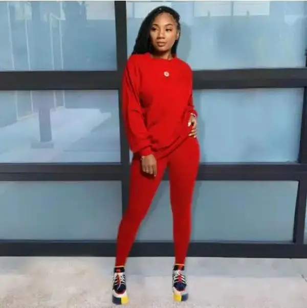 Women's 2-Piece Stacked Leggings Tracksuit – Casual Fall Outfit Set