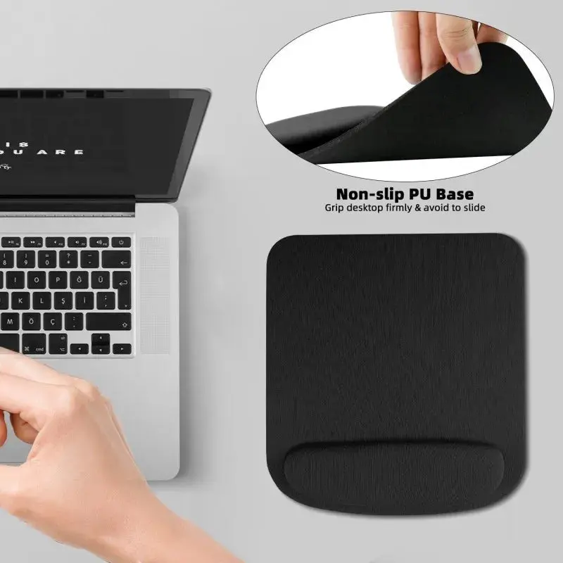 Ergonomic Mouse Pad with Gel Wrist Rest – Comfortable Keyboard Support & Non-Slip Base