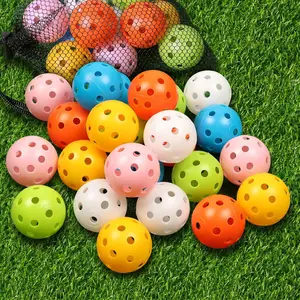 THIODOON Practice Golf Balls Limited Flight 40mm Lightweight Training Balls for Indoor & Backyard Practice Durable Polyurethane 24-Pack Bright Colors Chipping Swinging