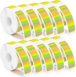 1600 count Label Tapes 12 x 40 mm Laminated Stickers Replacement Compatible with D30 Portable Thermal Label Paper Printer Tapes Refill for Office 160 count/roll