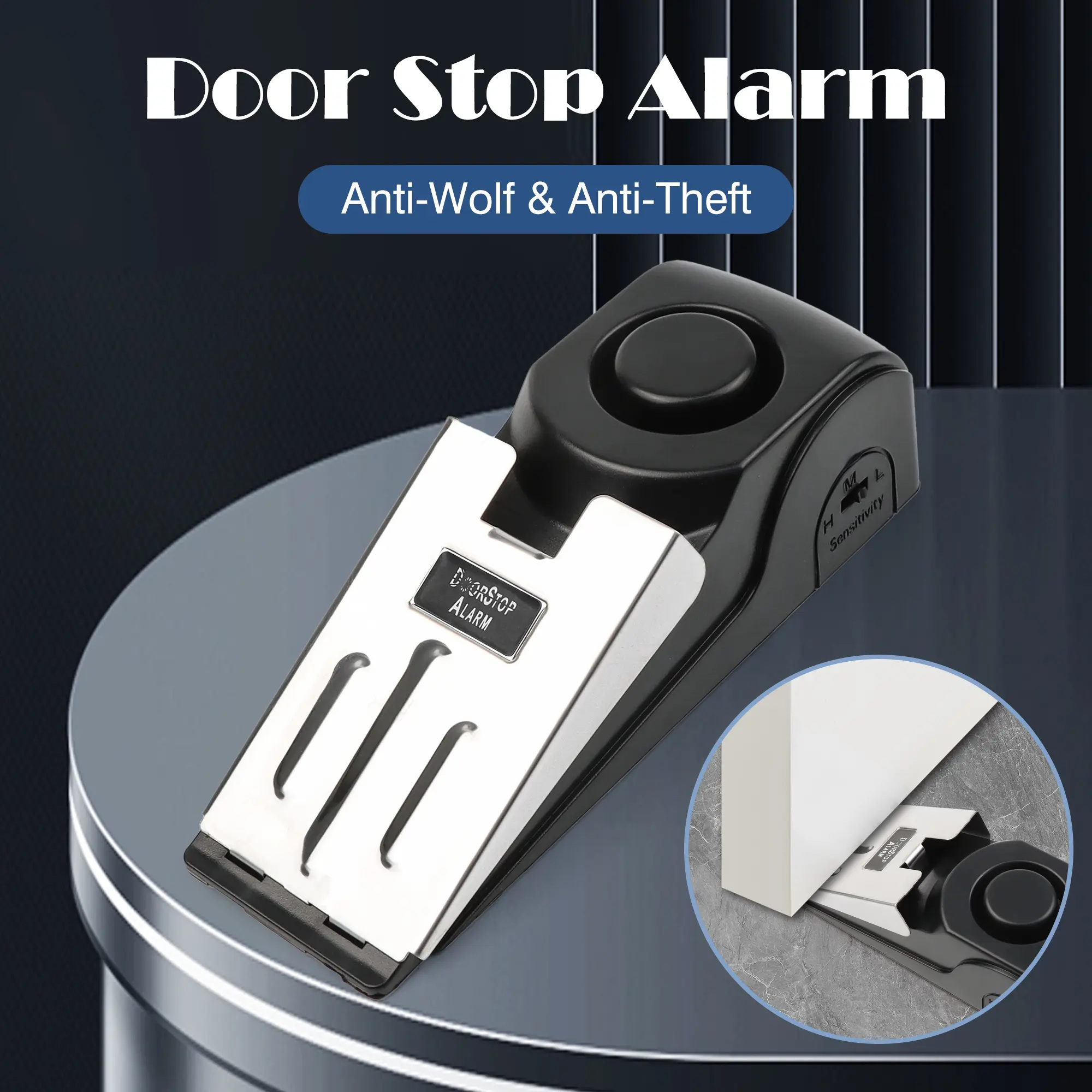 1 Count door intrusion alarm, Child Safety Door Alarm with Adjustable Volume for Home and Hotel Use