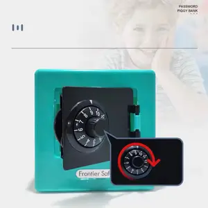 Mini Bank Money Box Retro Atm Rotating Password Cash Coins Saving Box Bank Safe Box Automatic Deposit Banknote