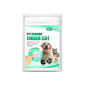 Disposable Pet Oral Cleaning Finger Covers, Fresh Breath Grooming Supplies