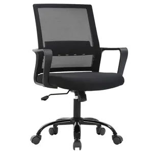 BestOffice Ergonomic Mesh Office Chair - Adjustable Swivel Computer Desk Chair with Lumbar Support & Flip-Up Arms for Women/Men, Home & Gaming Monitor Arm