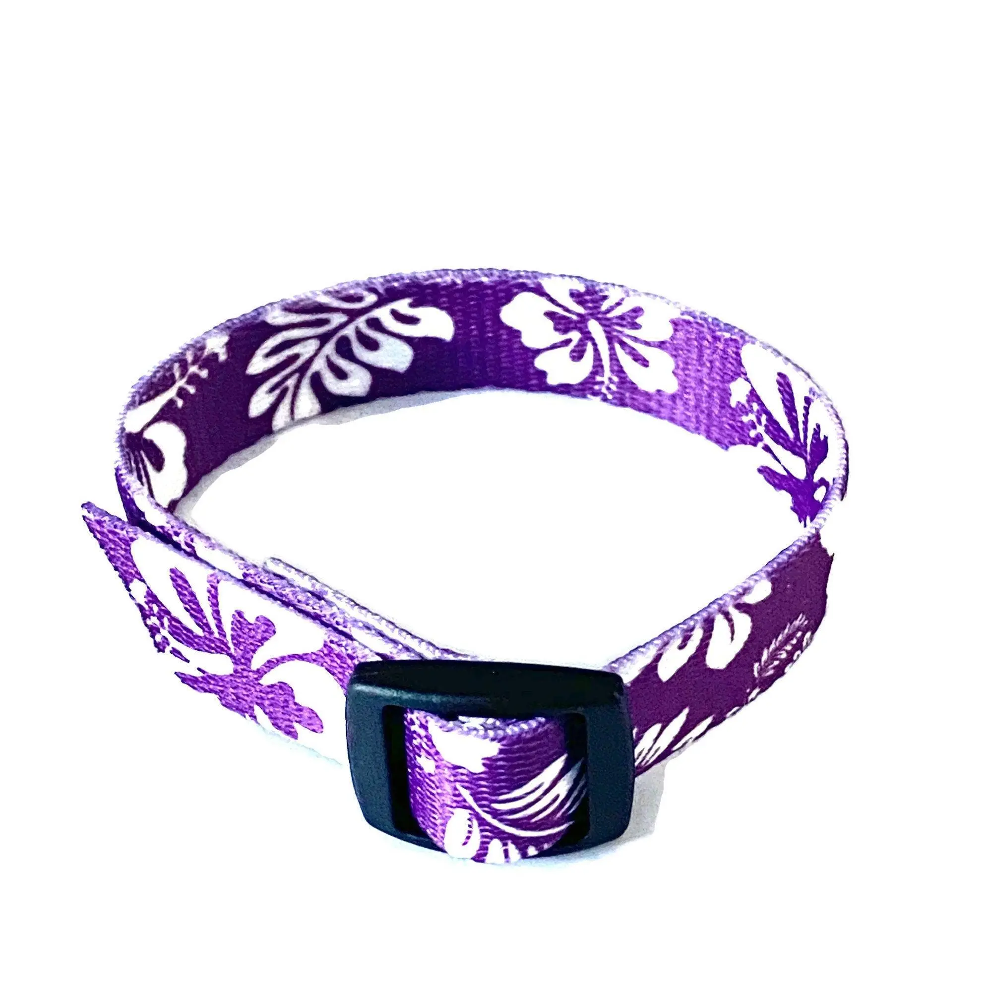 VNS (Vagus Nerve Stimulator) Wrist Band Purple Hawaiian Luau