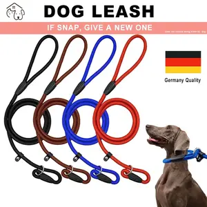 Durable Nylon Dog Leash for Training, Strong Pull-Resistant Pet Lead, Ideal Walking Rope for Dogs, Comfortable Dog Collar Design