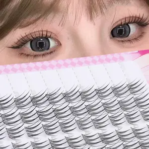 Cartoon Style False Eyelashes, Natural Dense Look, Reusable Korean & Japanese Lashes, Comfortable for Travel, Parties, Valentine's Day, Cosmetic