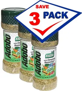 BADIA Adobo Spice with Complete Kitchen Seasoning, 9 oz, Pack of 3 - Boosts Food Flavor