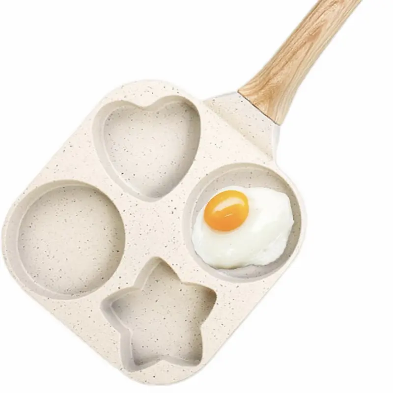 Heart-Shaped Nonstick Egg Frying Pan, Kitchen Cookware for Breakfast Preparation