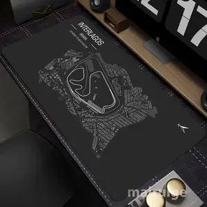 1-Piece XXL Oversized Gaming Mouse Pad F1 Racing Track Design Rubber Anti-Slip 3mm Thickness Machine Washable Mouse Pad Ultra-Long Computer Accessories for PC & Office Decor Top Choice for Gamer Gifts Ideal for Laptop, Study, and Work Desk Mouse Pad