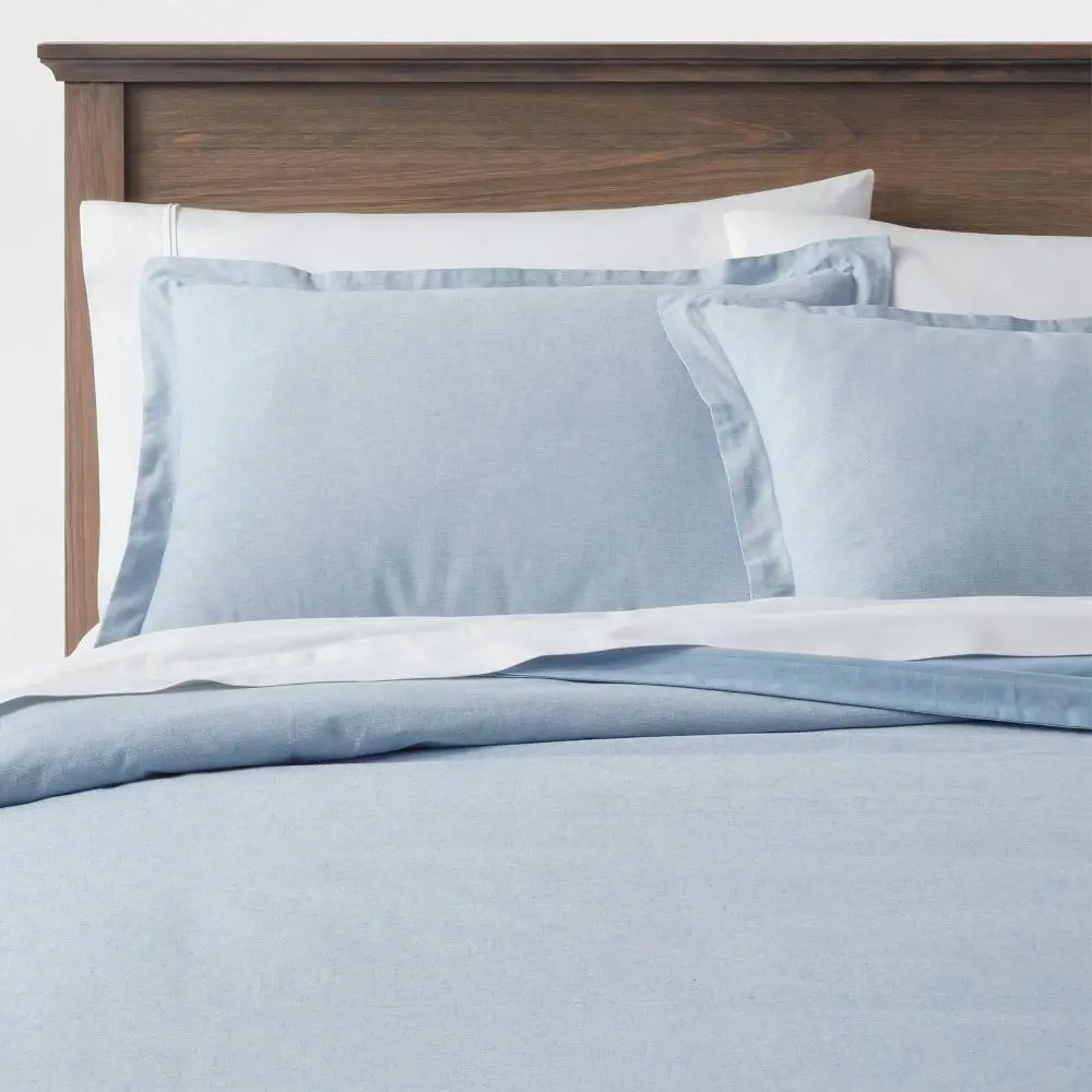 Cotton Linen Chambray Duvet Cover & Sham Set - Threshold