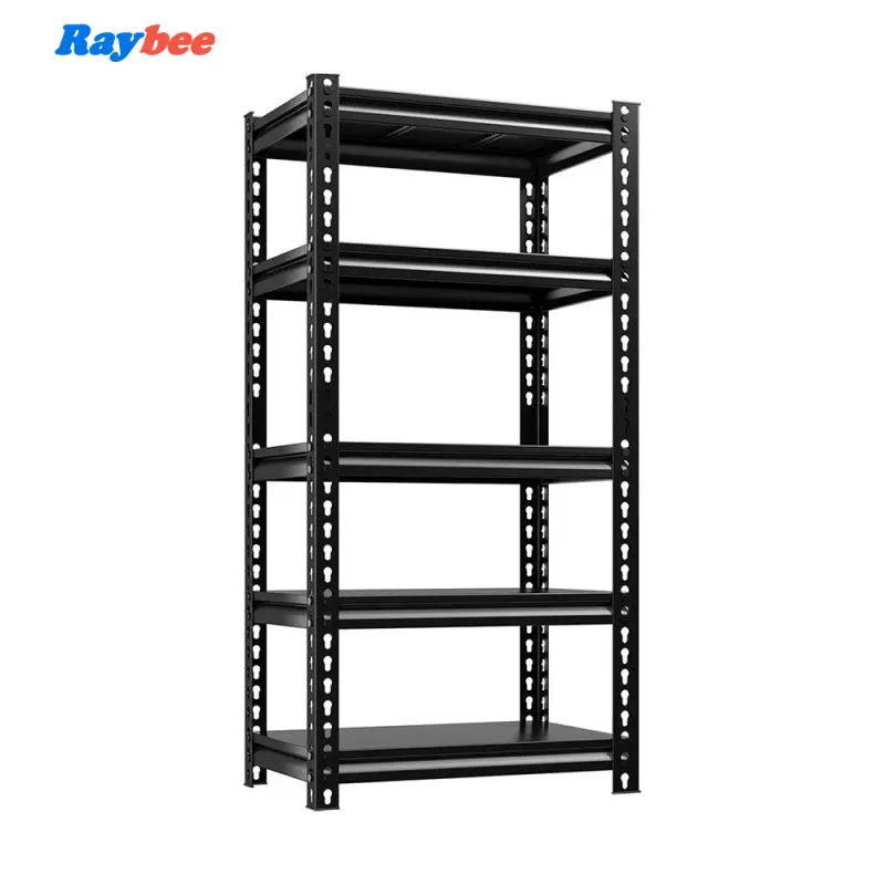 Raybee Shelf Garage Shelves 2050 LBS Adjustable 5-Tier Storage Shelving Unit Metal Storage Rack Shelf for Garage,Basement,Kitchen,Black