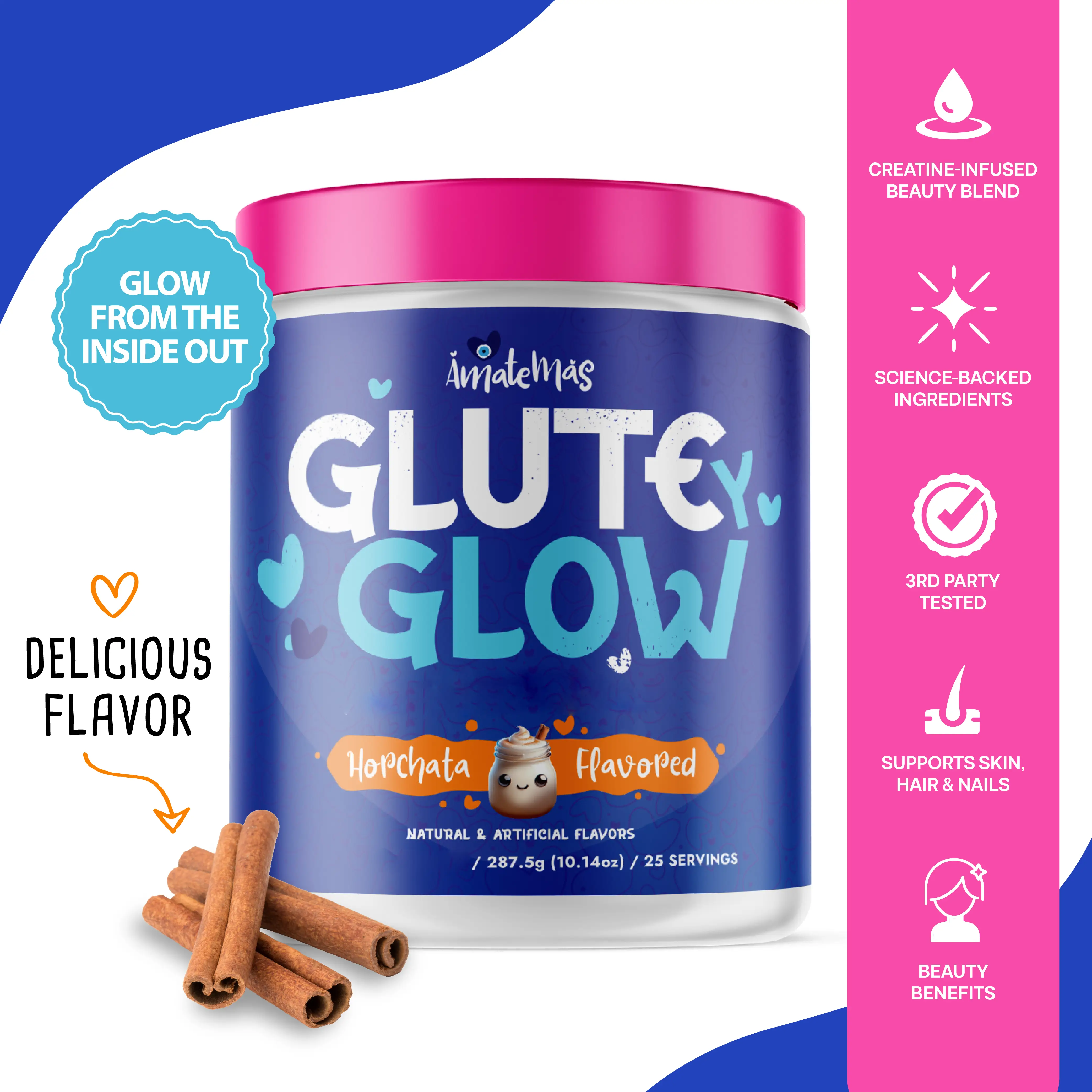 GLUTEYGLOW CREATINE FOR WOMEN 2-IN-1 BEAUTY & WELLNESS ELIXIR Healthcare Fitness...