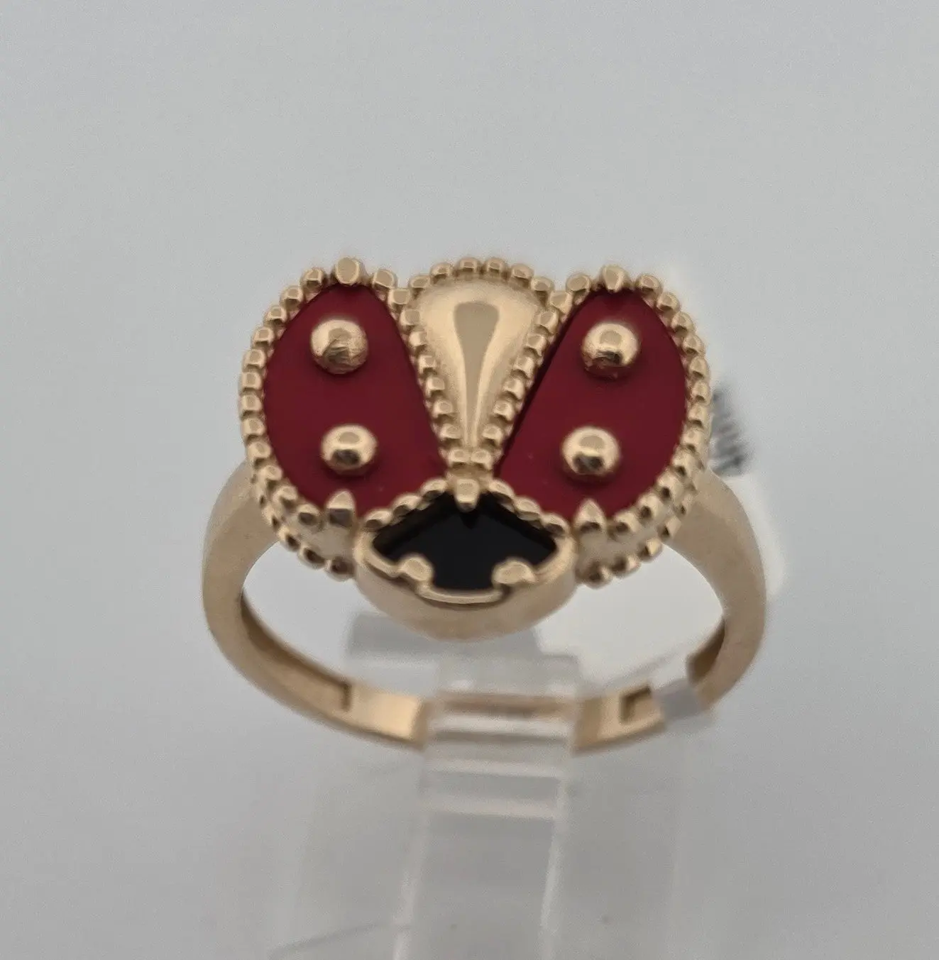 ANILLO 14K LADYBUG