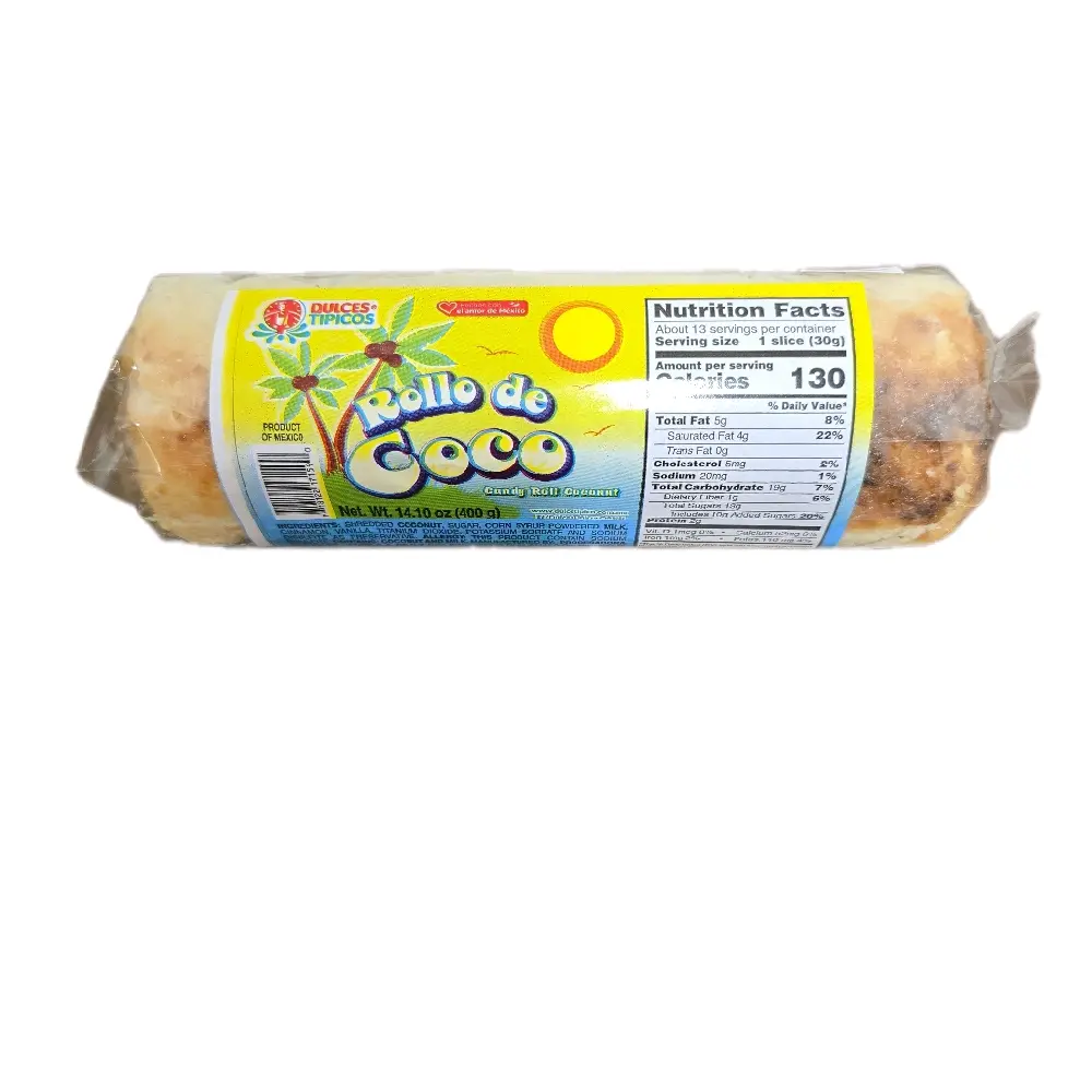 Rollo de Coco Candy roll coconut Net wt 14-10 (400g)