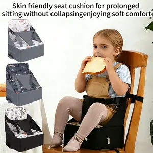 Portable Baby Booster Seat Pad, Elevated Feeding Chair Cushion, High Chair, Perfect Gift for Travel and Restaurants, No Installation Needed, Durable