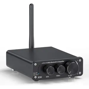 BT10A  5.0 Stereo  Amplifier Receiver 2  Class D Mini Hi-Fi Integrated Amp for  Passive Speakers 50W x 2 TPA3116