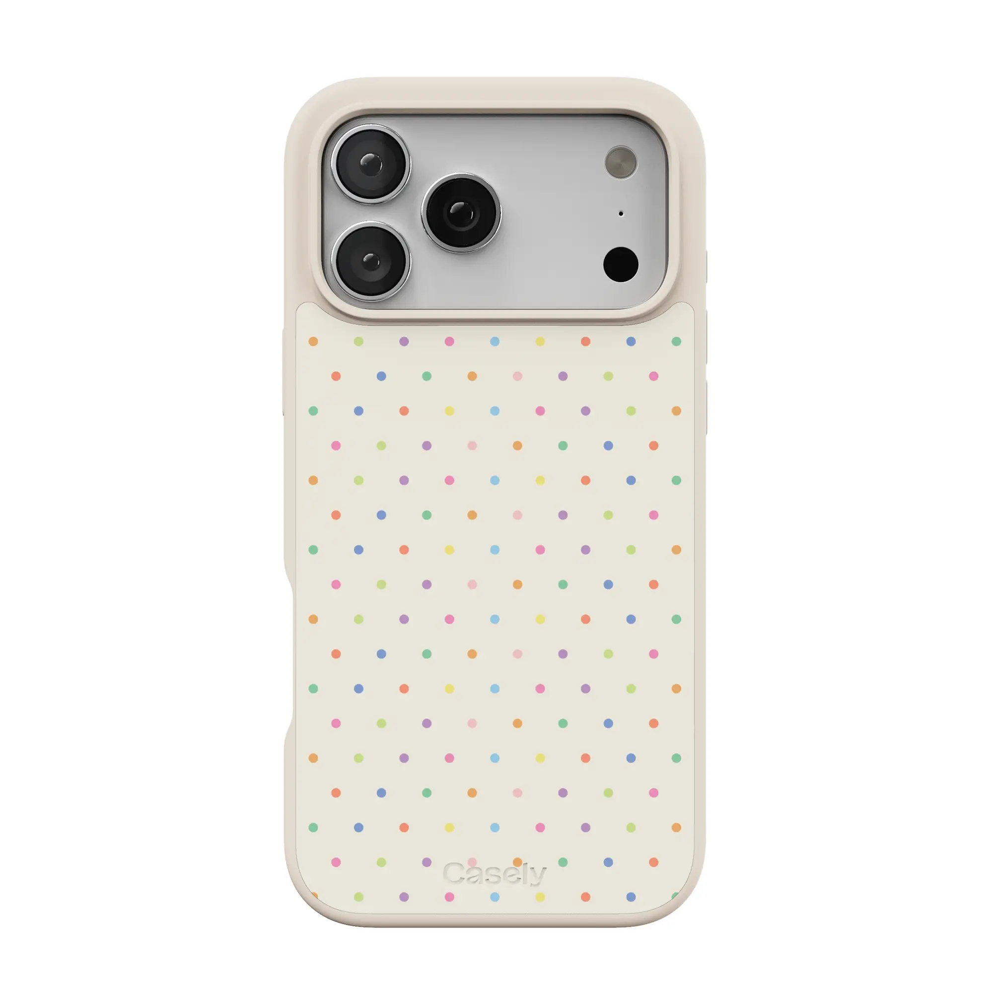 Casely On the Dot | Rainbow Polka Dot Align MagSafe Case