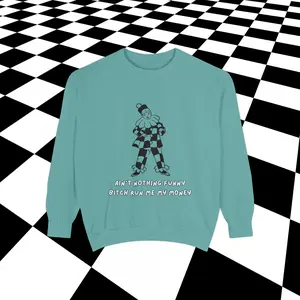 Money Clown Sweater sweatshirt | Checkerboard Clown Graphic