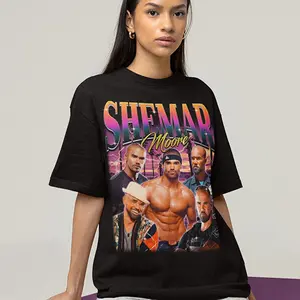 Shemar Moore Shirt, Vintage Graphic Tee for Fans, Classic Unisex Retro 90s T-Shirt