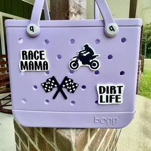 Race Mama Dirt Bike Bogg Bag Charms 3 inches