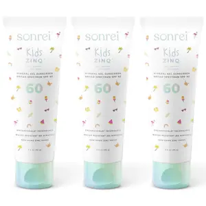 Kids Zinq SPF 60 Mineral Gel Sunscreen 3-Pack Bundle