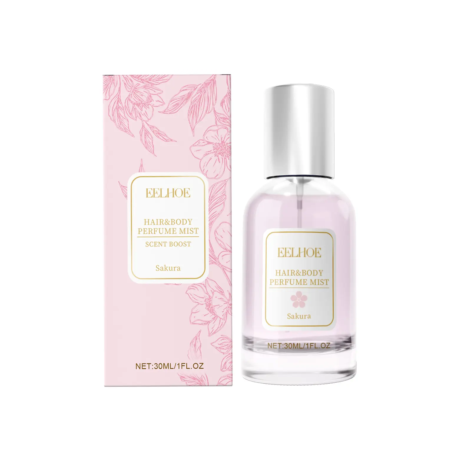EELHOE Cherry Blossom Body Hair Eau De Parfum Spray Elegant Fresh Dating Atmosphere Natural Niche Eau De Parfum Spray Unisex Sweet Pheromone Cologne