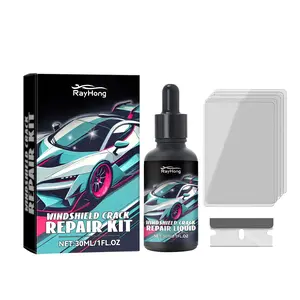 Car Windshield Repair Drops Front Windshield Repair Fluid set for quick repair of cracks