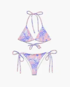 Chrysanthemum Bikini | Aesthetic Y2k Triagle Swimwear