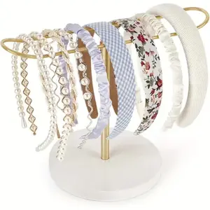 Multifunctional Metal Headband Stand, Floor-Standing Rack, Layered Storage Shelf for Home and Kitchen, Practical Organizer