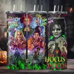 Hocus Pocus Stainless Steel Tumbler: 20oz Insulated Travel Mug