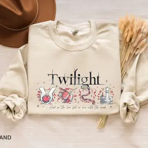 Twilight Sweatshirt, Lion Fell In Love With The Lamp Hoodie, Vampire and Werewolf World Lover, Cinephile And Book Lover Gift