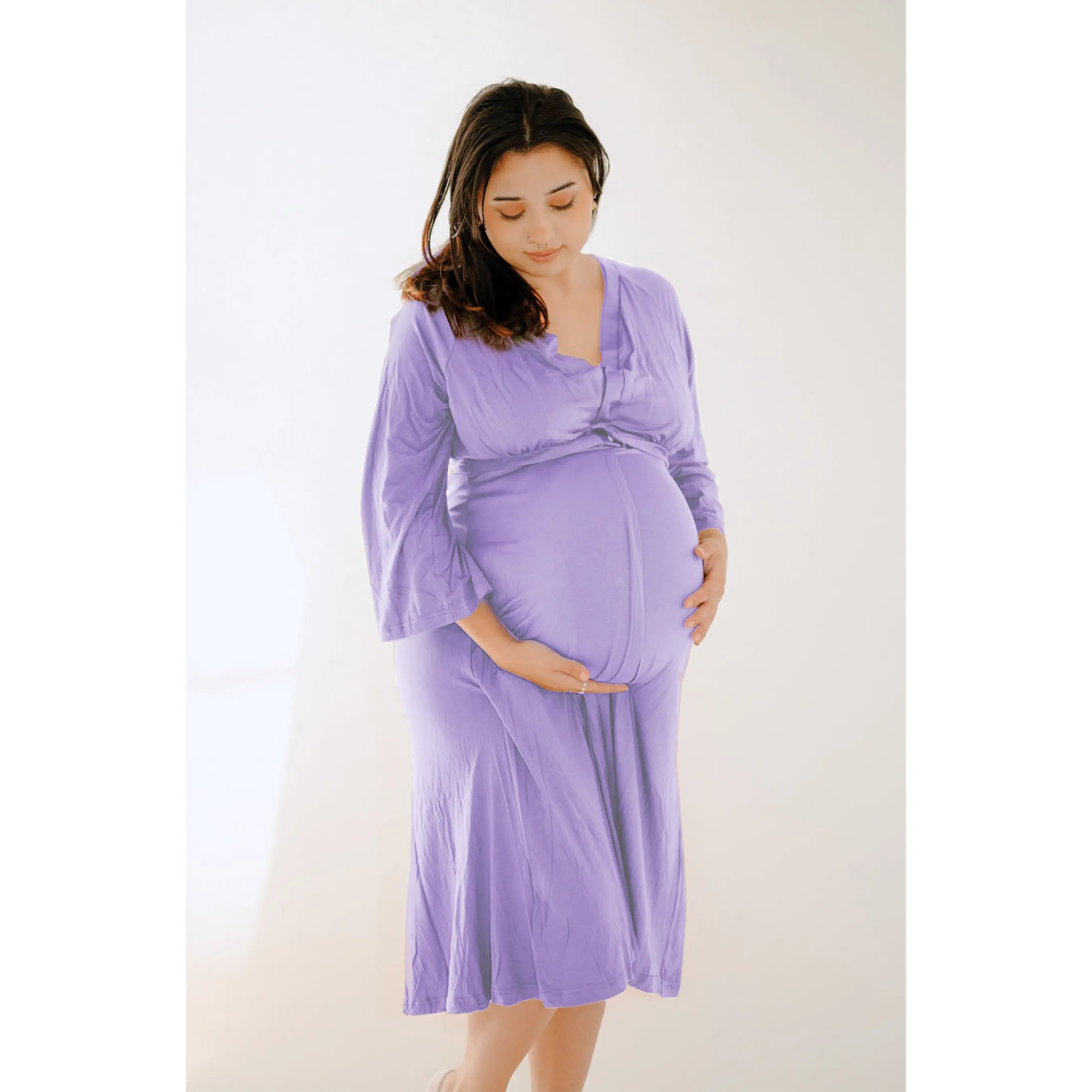 Amelia Labor & Postpartum Gown Lilac Amelia Labor & Postpartum Gown Lilac