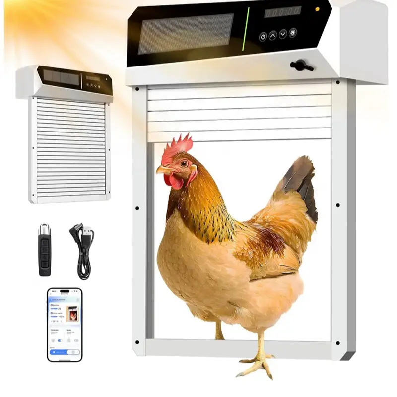 Smart Chicken Coop Door with Remote Control and App Control #chickencoops #smart