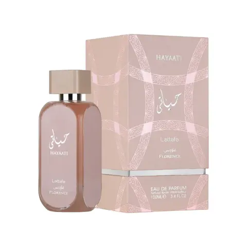 Lattafa | Hayaati | Florence | Women's Fragrance | 100 ML - 3.4 OZ | Eau De Parfum | Citruses - Pink Grapefruit & Musk