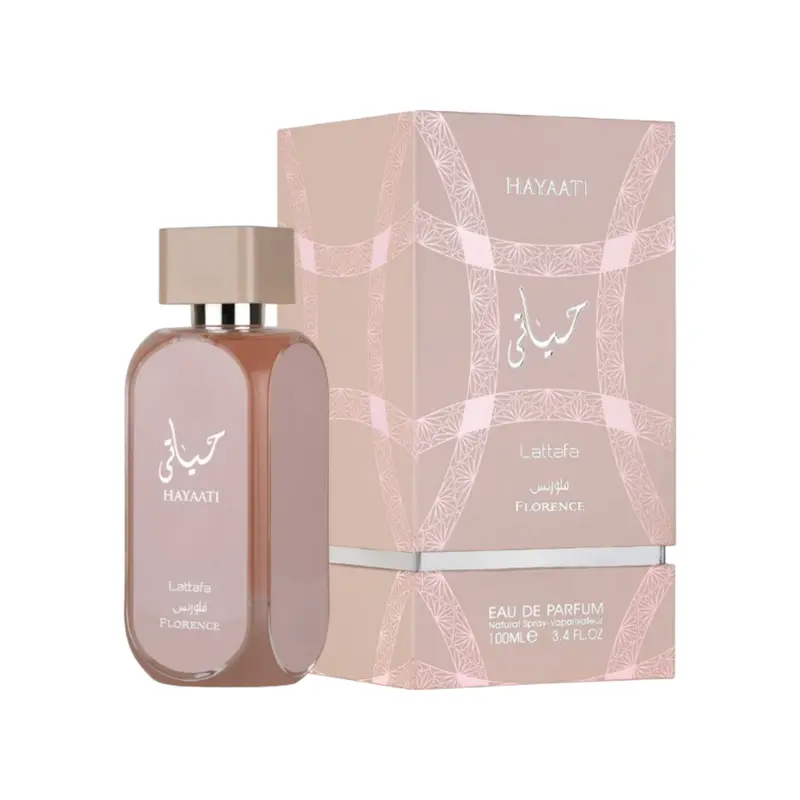 Lattafa | Hayaati | Florence | Women's Fragrance | 100 ML - 3.4 OZ | Eau De Parfum | Citruses - Pink Grapefruit & Musk