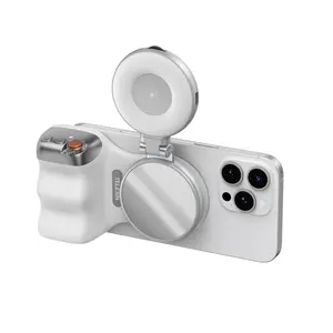 TELESIN [Upgraded USB-C] Magnetic Phone Camera Grip, 3KG Strong Magnet DSLR Style Handle for iPhone 17/16/15/14/13/12, Android, Wireless Shutter for Vlogging,Indoor and outdoor photography